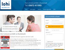 Tablet Screenshot of lohnsteuerhilfe-rudolstadt.net